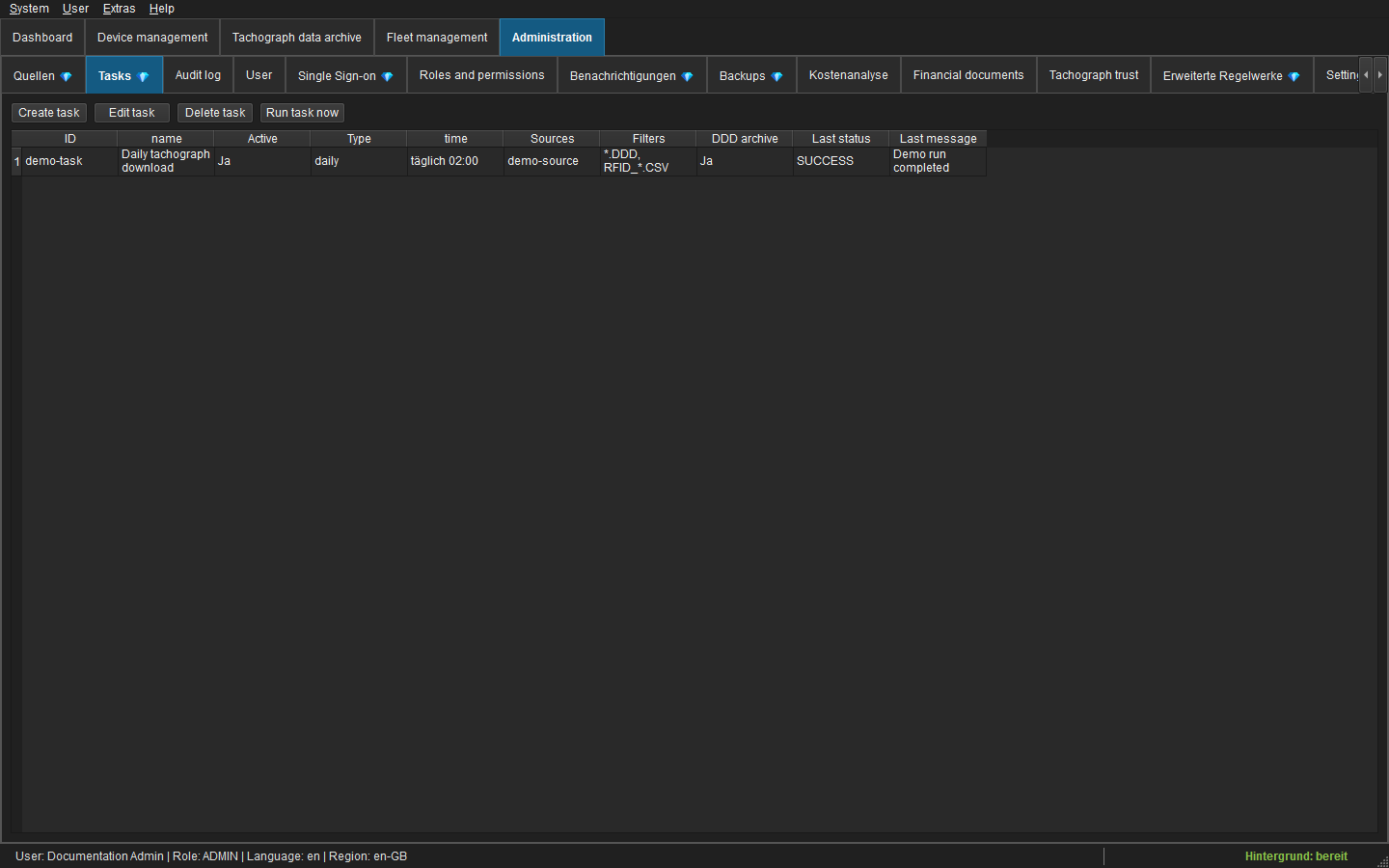 Download-task management