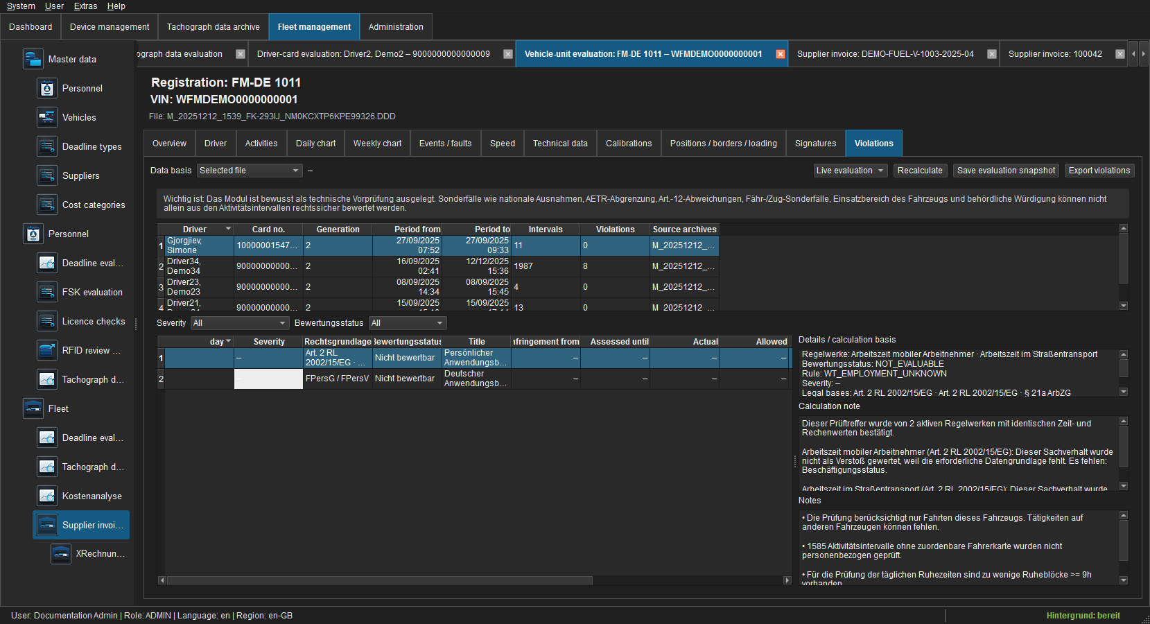 M-file technical compliance pre-check